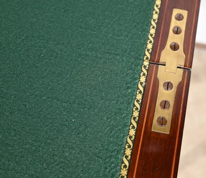 Pamono Mahogany Games Tables by H.J. Linton, 1920, Set of 2 Clearance