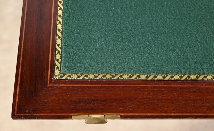 Pamono Mahogany Games Tables by H.J. Linton, 1920, Set of 2 Clearance