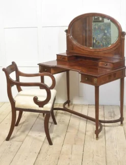 Pamono Mahogany Inlaid Dressing Table, 1890s Outlet