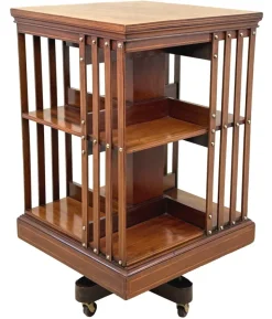 Pamono Mahogany Revolving Bookcase, Late 19th Century Hot