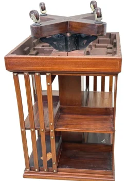 Pamono Mahogany Revolving Bookcase, Late 19th Century Hot