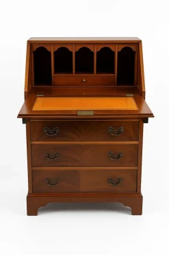 Pamono Mahogany Secretary from Burton Reproductions, England, 1970s New
