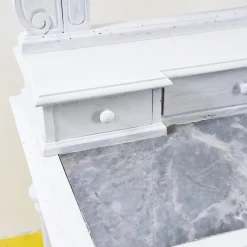 Pamono Make-Up Cabinet with Mirror and Marble, 1900s Online