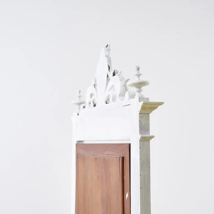 Pamono Make-Up Cabinet with Mirror and Marble, 1900s Online