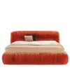 Pamono Mambo Orange Velvet Bed by Lorenza Bozzoli Outlet