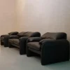 Pamono Maralunga Sofa and Armchairs by Vico Magistretti for Cassina, 1973, Set of 3 Sale