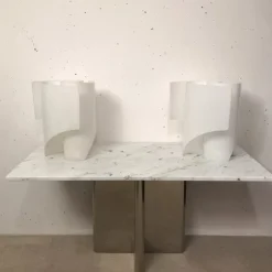 Pamono Marble and Metal Console Table, 1970s Best