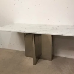 Pamono Marble and Metal Console Table, 1970s Best