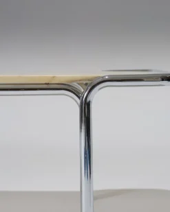 Pamono Marble and Tubular Metal Coffee Table, 1970s Hot