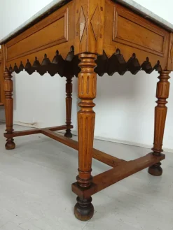 Pamono Marble Butchers Table, 1890s