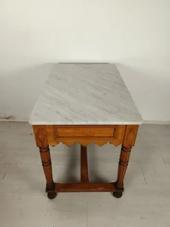 Pamono Marble Butchers Table, 1890s