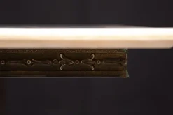 Pamono Marble Chest Board on Brass Stand, 1970s Sale