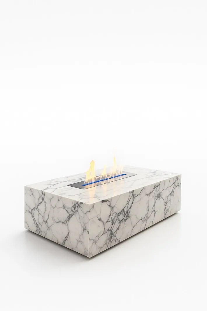 Pamono Marble Coffee Table in Arabescato by Andrea Grasso