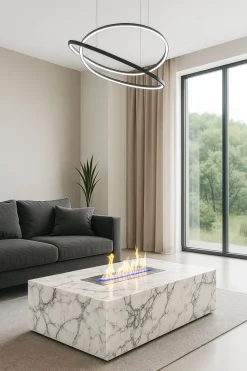 Pamono Marble Coffee Table in Arabescato by Andrea Grasso