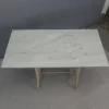 Pamono Marble Topped Garden Table on Cast Iron Frame Best