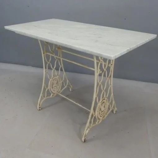 Pamono Marble Topped Garden Table on Cast Iron Frame Best
