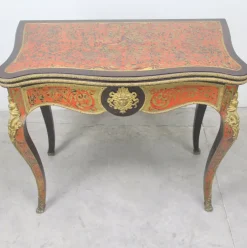 Pamono Marquetry Game Table Sale