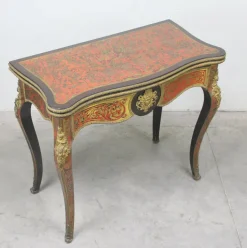 Pamono Marquetry Game Table Sale