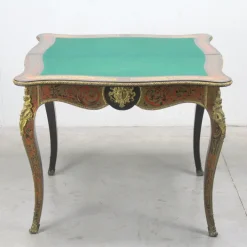 Pamono Marquetry Game Table Sale
