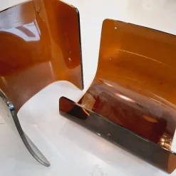 Pamono Marsala Chair with Ottoman by Michel Ducaroy for Ligne Roset, 1970s New