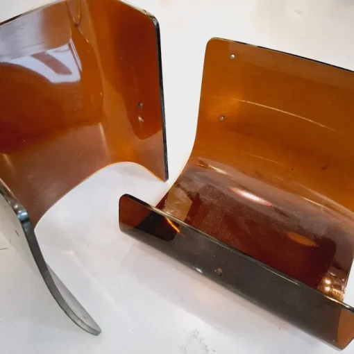 Pamono Marsala Chair with Ottoman by Michel Ducaroy for Ligne Roset, 1970s New
