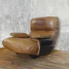 Pamono Marsala Leather Armchair by Michel Ducoy for Ligne Roset, 1970 New