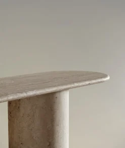 Pamono Maya Three-Piece Travertine Console Table by Stonemarble Best