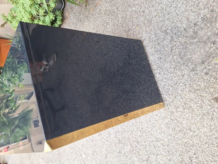 Pamono MB3 Sideboard in Blue Lacquered Wood and Brass by Luigi Caccia Dominioni for Azucena, Italy, 1960s Discount