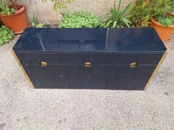 Pamono MB3 Sideboard in Blue Lacquered Wood and Brass by Luigi Caccia Dominioni for Azucena, Italy, 1960s Discount