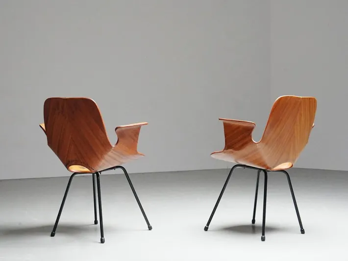 Pamono Medea Dining Chairs by Vittorio Nobile, 1950s, Set of 6 Clearance