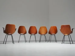 Pamono Medea Dining Chairs by Vittorio Nobile, 1950s, Set of 6 Clearance
