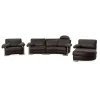 Pamono Medea Leather Sofa Set from Artanova, Set of 3