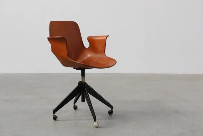 Pamono Medea Office Chair by Vittorio Nobili for Fratelli Tagliabue, 1950s New