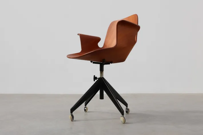 Pamono Medea Office Chair by Vittorio Nobili for Fratelli Tagliabue, 1950s New