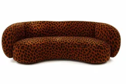 Pamono Melancolía Sofa in Leopard Furry Velvet by Moanne New