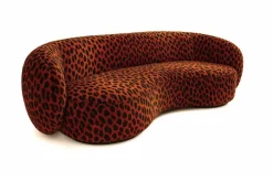 Pamono Melancolía Sofa in Leopard Furry Velvet by Moanne New