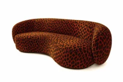 Pamono Melancolía Sofa in Leopard Furry Velvet by Moanne New