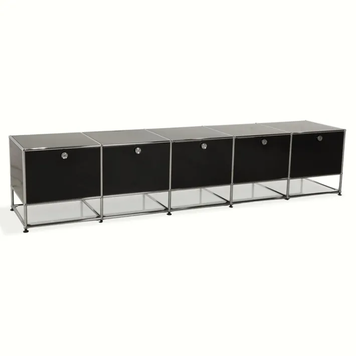 Pamono Metal and Chrome Sideboard from USM Haller Sale