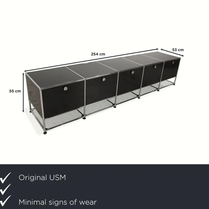 Pamono Metal and Chrome Sideboard from USM Haller Sale