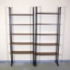 Pamono Metal and Teak Bookcases, 1960s, Set of 2