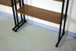 Pamono Metal and Teak Bookcases, 1960s, Set of 2