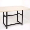 Pamono Metal and Travertine Worktable, 1980s Hot