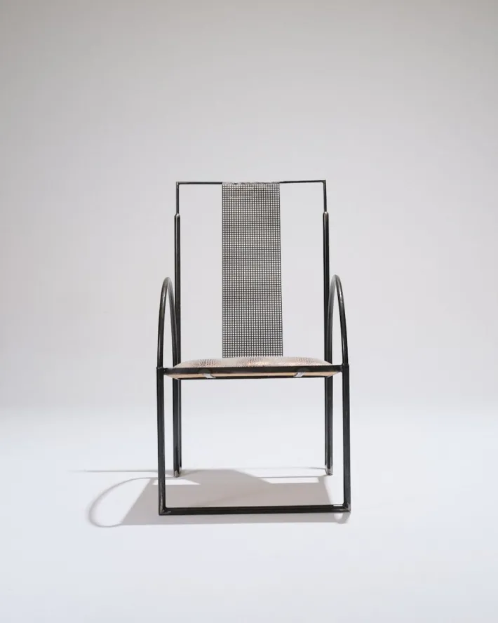 Pamono Metal Armchair by Anderl Kammermeier, 1980s New