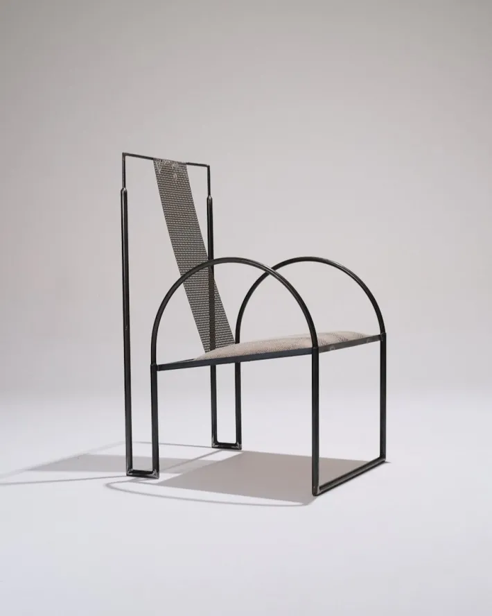Pamono Metal Armchair by Anderl Kammermeier, 1980s New