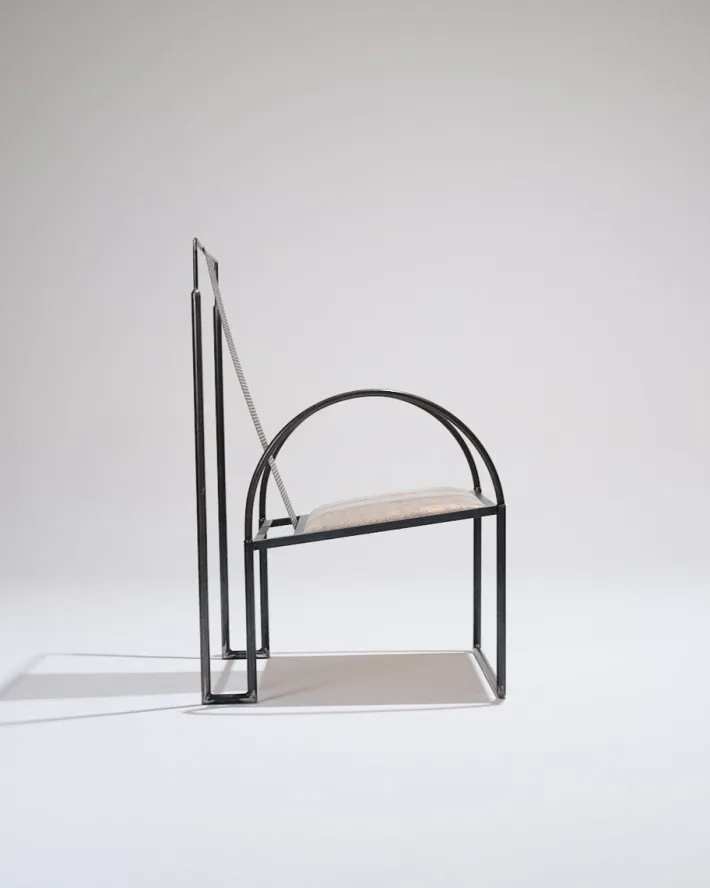 Pamono Metal Armchair by Anderl Kammermeier, 1980s New