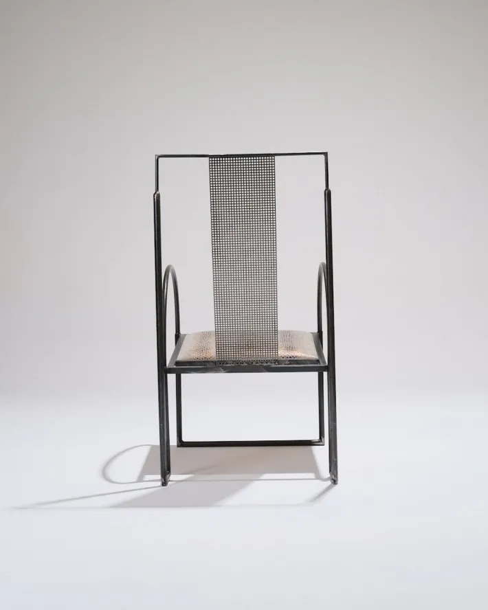 Pamono Metal Armchair by Anderl Kammermeier, 1980s New