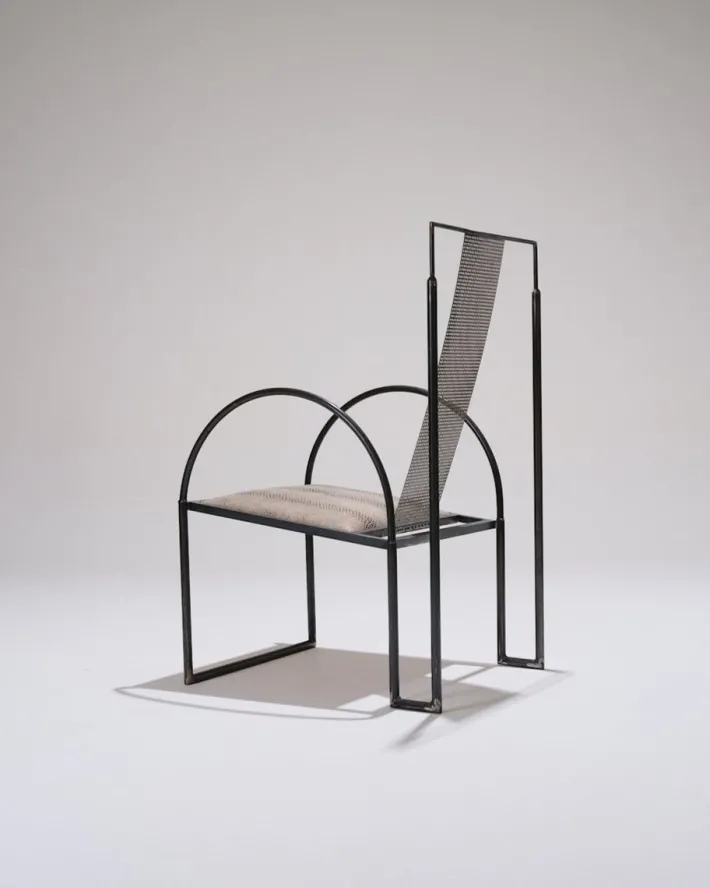 Pamono Metal Armchair by Anderl Kammermeier, 1980s New