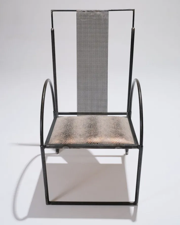Pamono Metal Armchair by Anderl Kammermeier, 1980s New