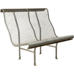 Pamono Metal Bench Model Perforano attributed to Oscar Tusquets for Bd Barcelona, 1980 Discount