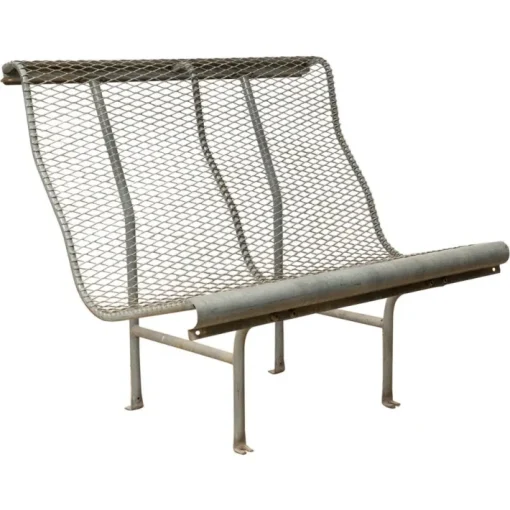 Pamono Metal Bench Model Perforano attributed to Oscar Tusquets for Bd Barcelona, 1980 Discount